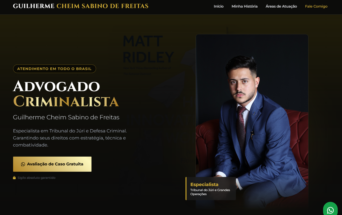 Advocacia Sabino - Site de Advogado Criminalista